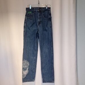 Empyre Tori Dragon Blue Jeans with Graphic Detail